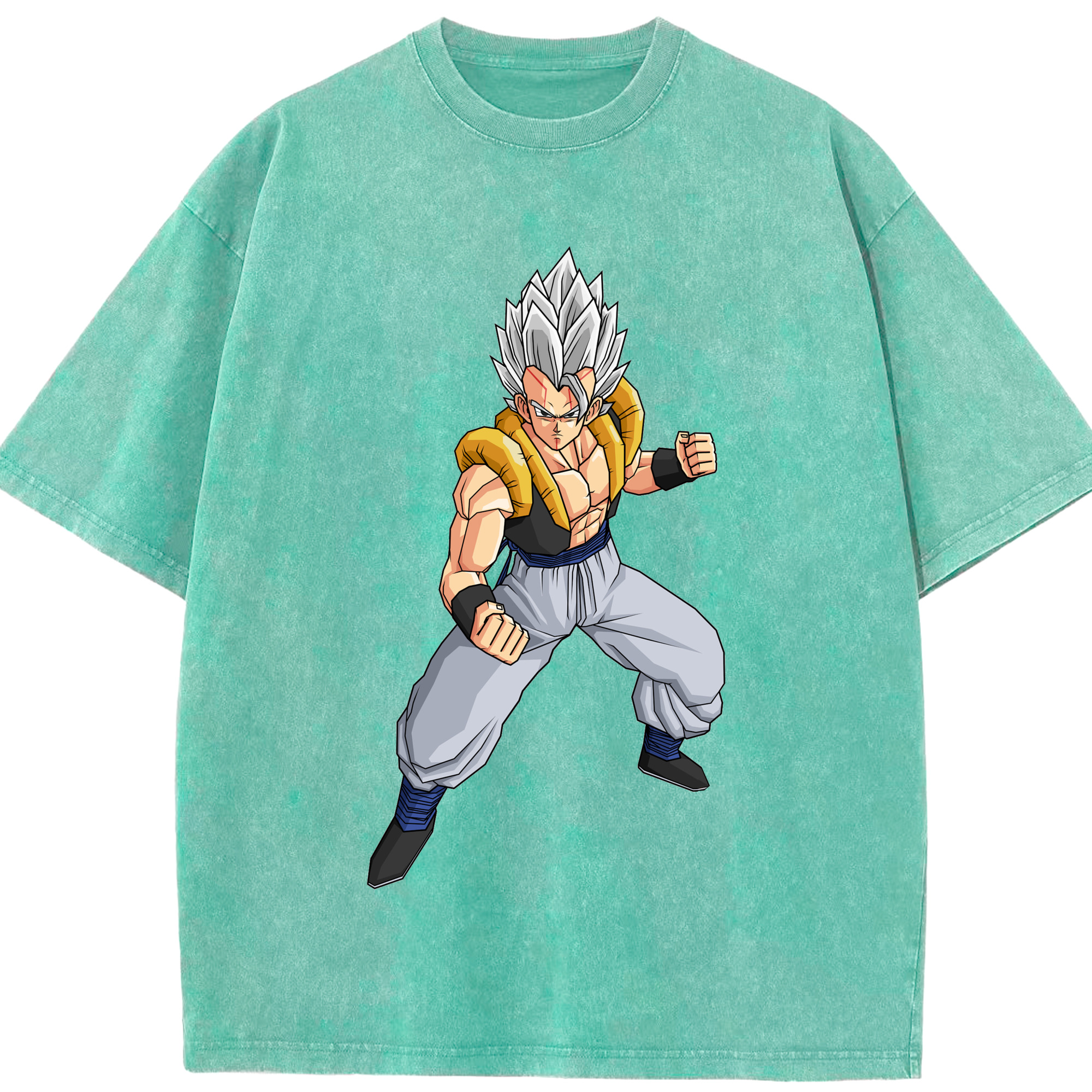 （画像用） ドラゴンボール ベジータ四世（Bejīta Yonsei）DRAGON BALL Vegeta IV 綿100% ヴィンテージ風 半袖Tシャツ（フロントプリント）